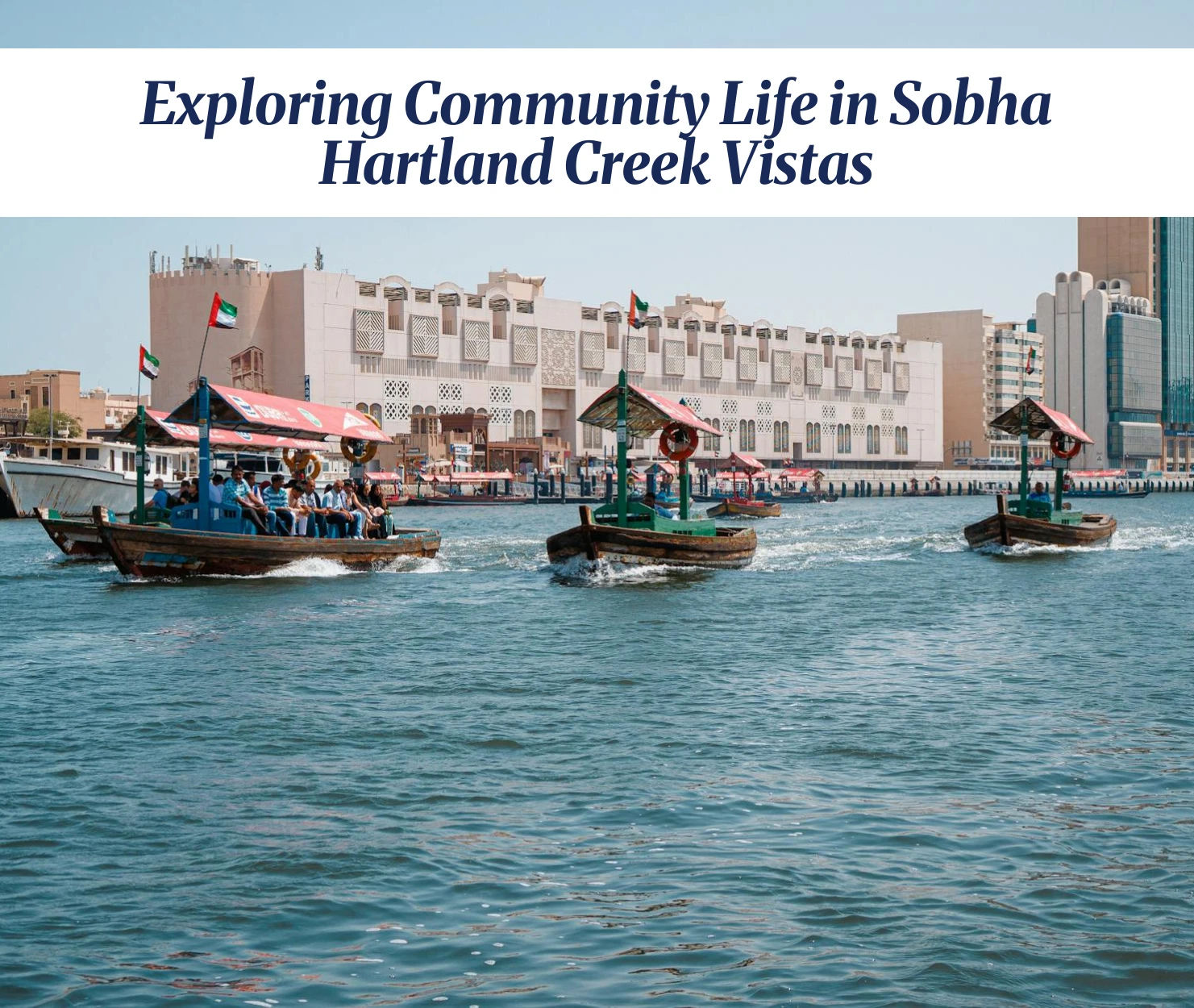 View of Sobha Hartland Creek Vistas community area