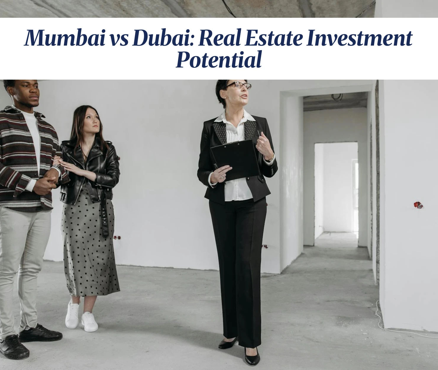 Skyline view of both Dubai and Mumbai, symbolizing real estate potential.