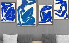 2023 Popular Blue Nude Wall Art