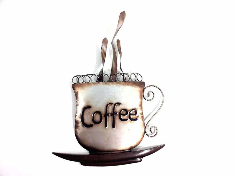 Featured Photo of Metal Coffee Cup Wall Art