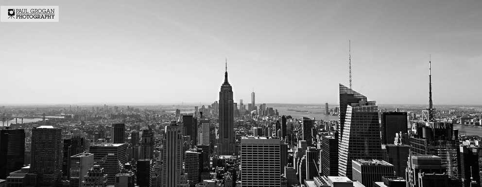 Featured Photo of New York Skyline Canvas Black And White Wall Art