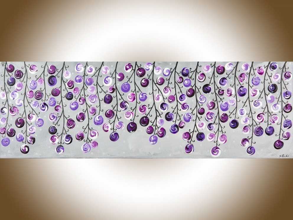 Featured Photo of Purple And Grey Abstract Wall Art