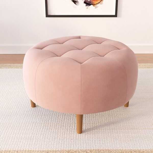 Featured Photo of Teal Velvet Pleated Pouf Ottomans