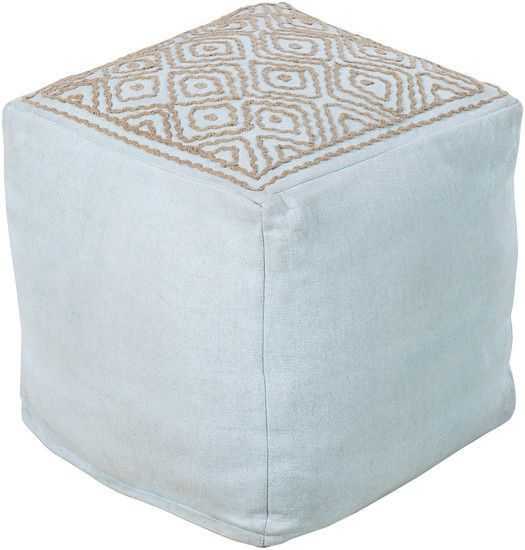 Featured Photo of White And Blush Fabric Square Ottomans