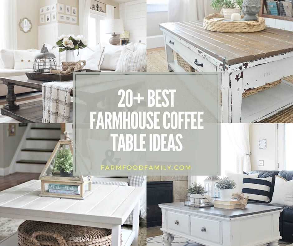 20+ Beautiful Farmhouse Coffee Table Ideas & Designs (with Plans) For 2022 Throughout Farmhouse Style Coffee Tables (Gallery 11 of 20)