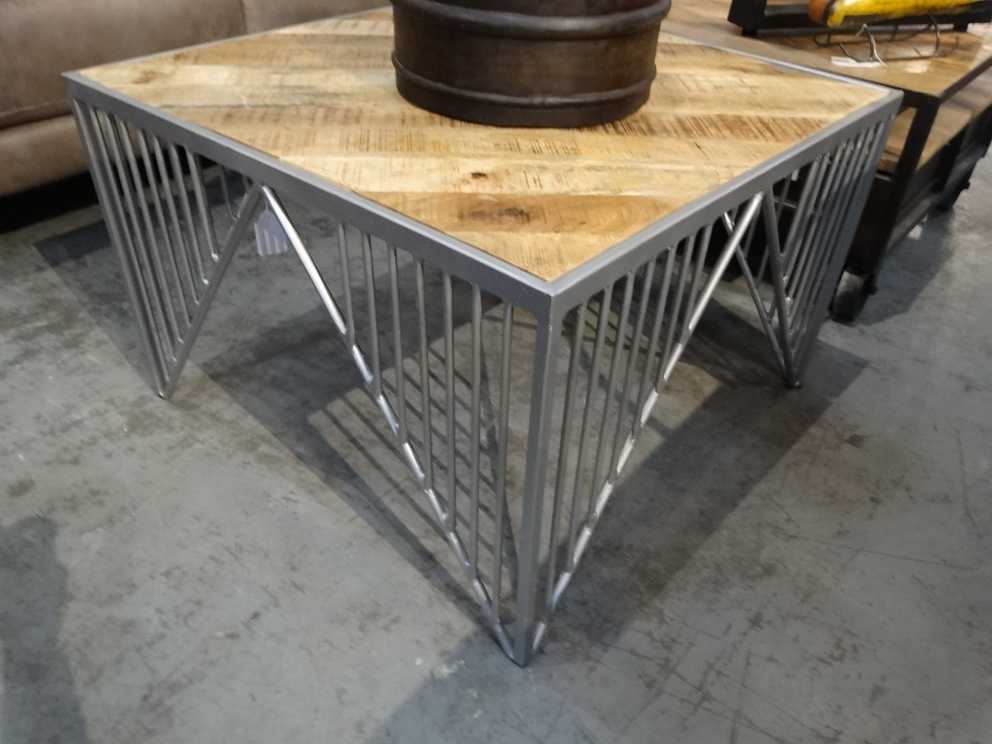 Coffee Table Black Metal And Wood, Metal & Wood Coffee Table Within Metal Base Coffee Tables (Gallery 15 of 20)