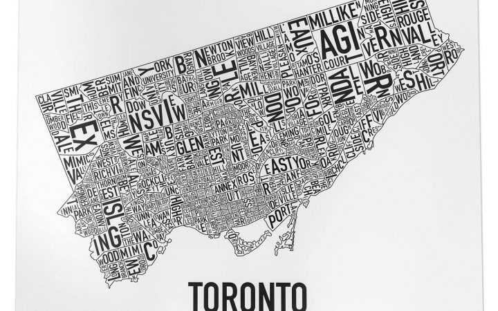 Toronto Map Wall Art