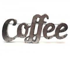The Best Coffee Sign with Rebar Wall Decor