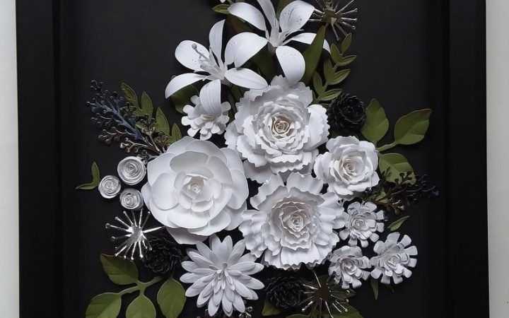 Silver Flower Wall Art