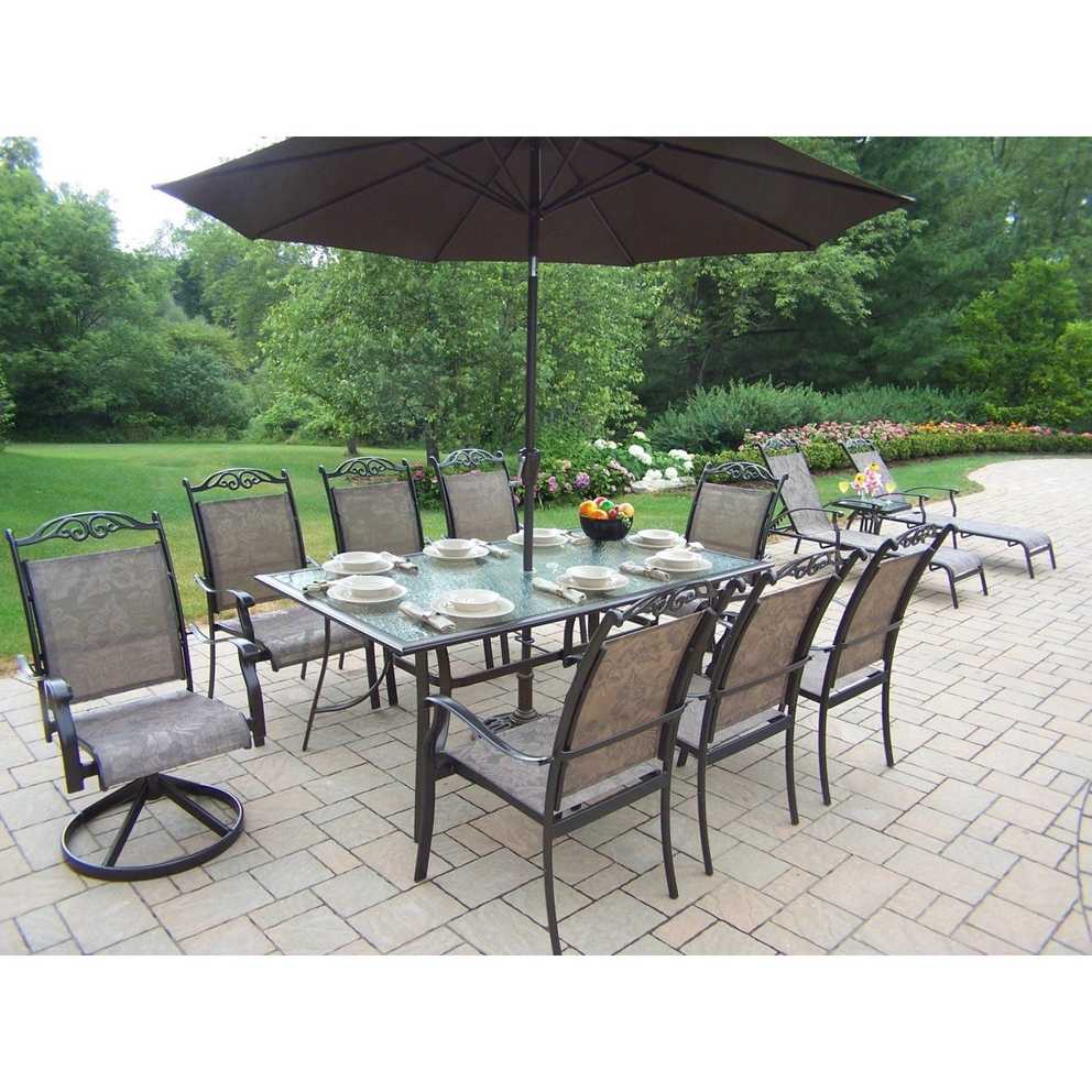 Featured Photo of Patio Sets With Umbrellas