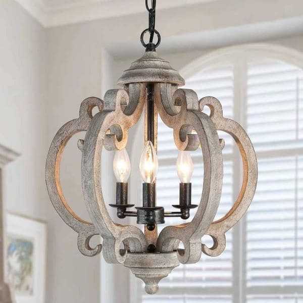 Featured Photo of Gray Wash Lantern Chandeliers