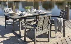 Gray Extendable Patio Dining Sets