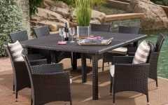 9-piece Outdoor Square Dining Sets