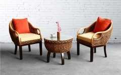 Natural Woven Coastal Modern Outdoor Chairs Sets