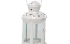 White Powder Coat Lantern Chandeliers