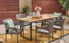 Wood Rectangular Outdoor Dining Sets
