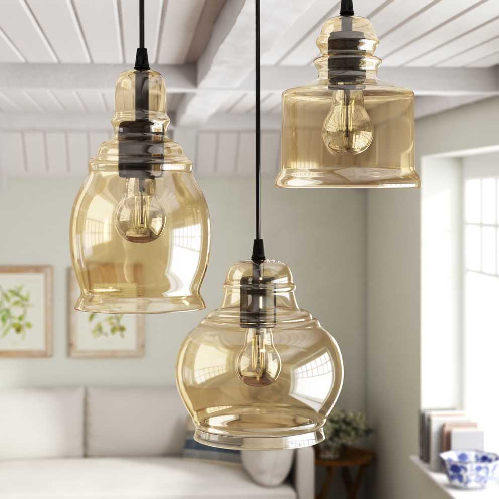 Featured Photo of Vernice 3 Light Cluster Bell Pendants
