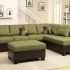 Green Sectional Sofas with Chaise
