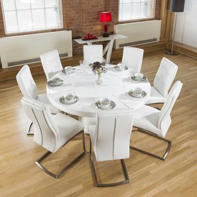 White Gloss Dining Room Tables