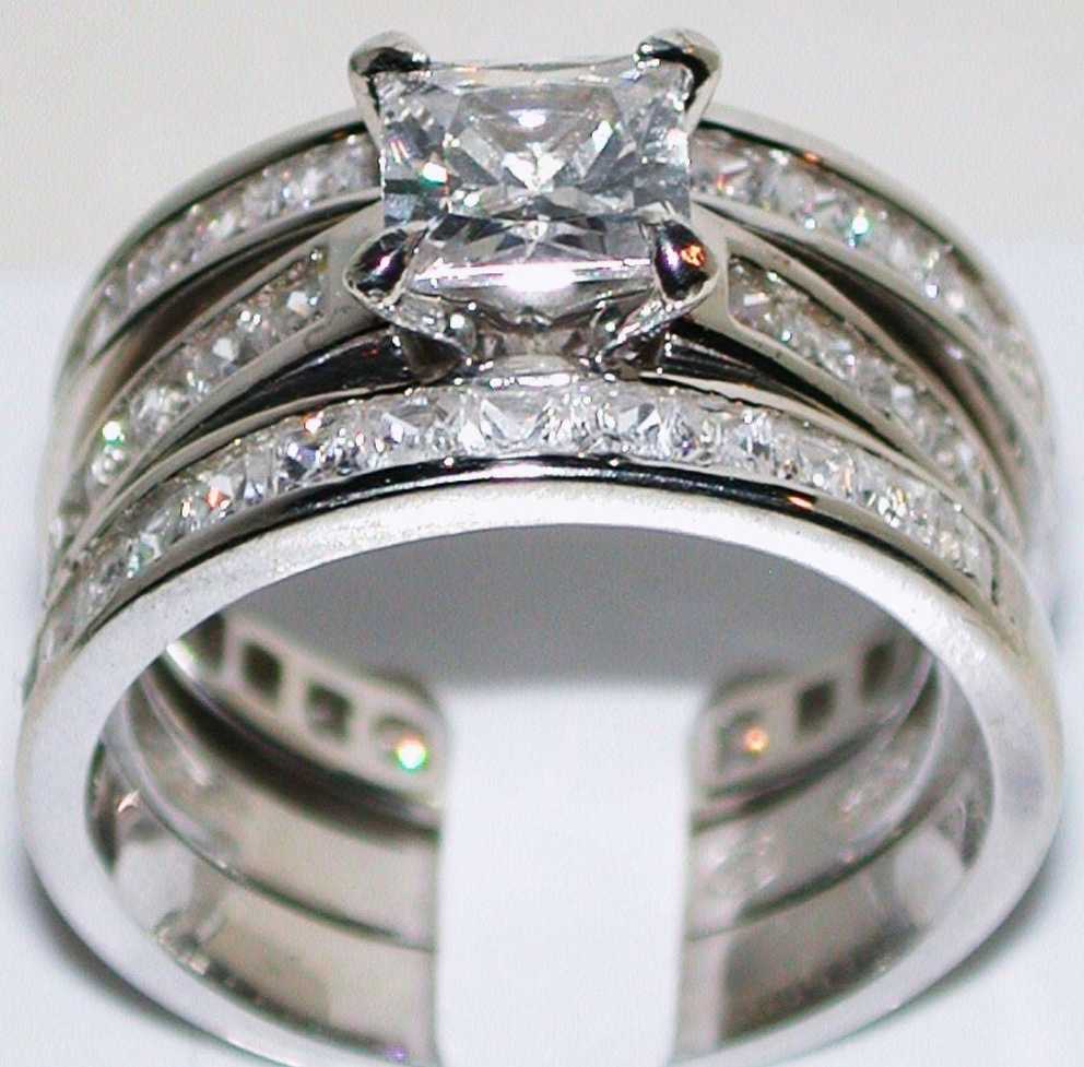 Featured Photo of Wide Band Wedding Rings Sets