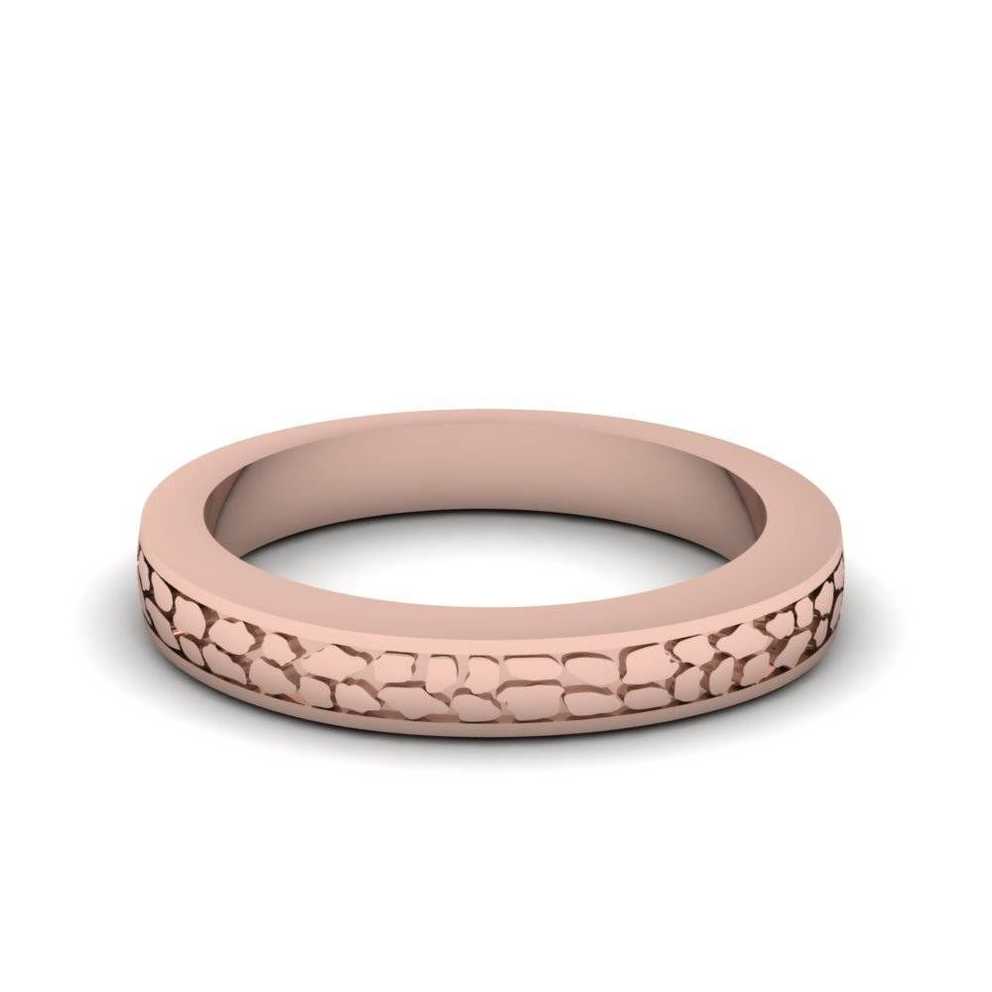 Antique Hand Gold Wedding Made Mens Band In 14k Rose Gold Throughout Antique Men's Wedding Bands (Gallery 13 of 15)