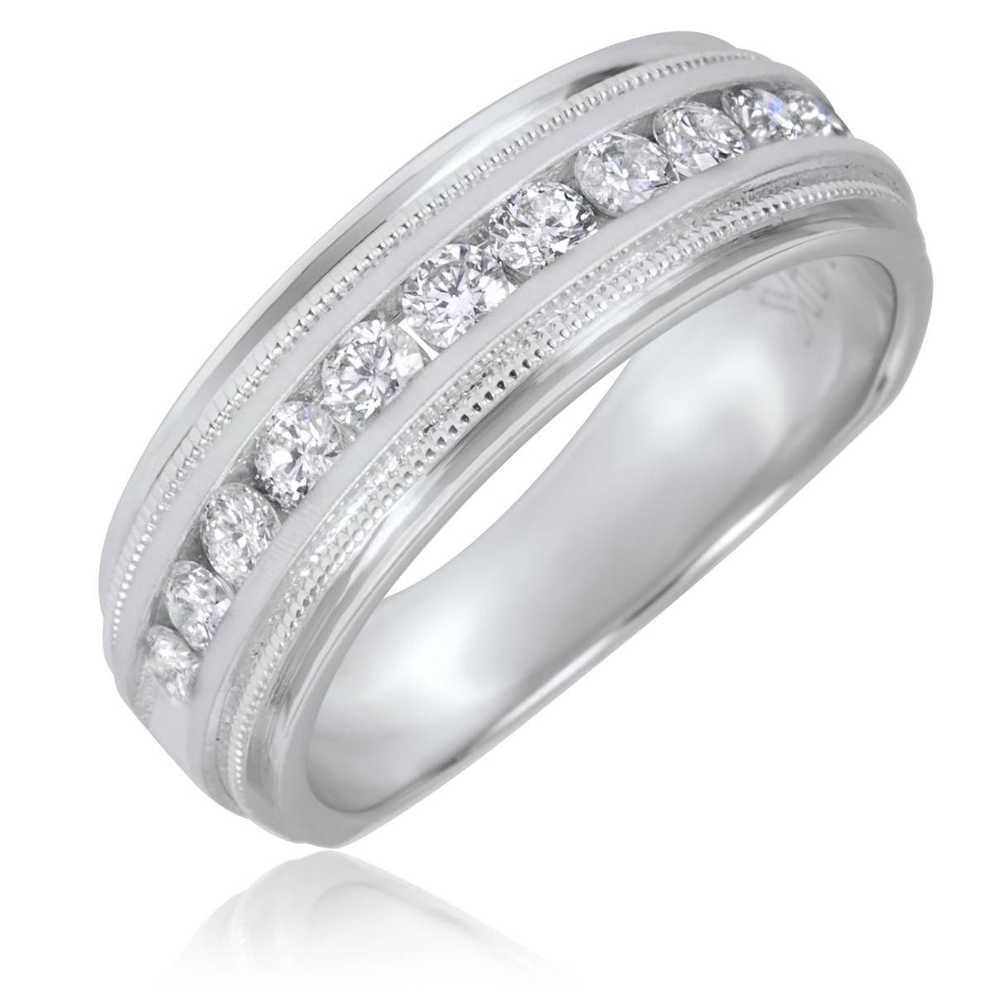 Featured Photo of White Gold Wedding Bands For Men