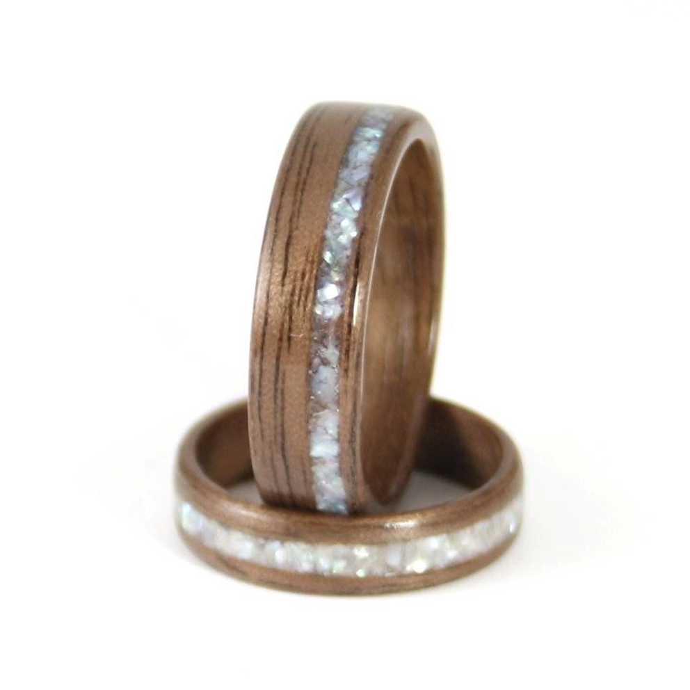 Featured Photo of Wood Inlay Wedding Bands