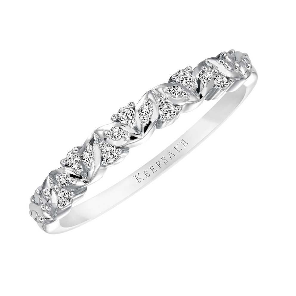 Keepsake – Sweet Remembrance 1/10 Carat T.w. Certified Intended For Most Recently Released Certified Diamond Anniversary Bands In White Gold (Gallery 3 of 25)