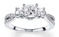 14k Princess Cut Engagement Rings
