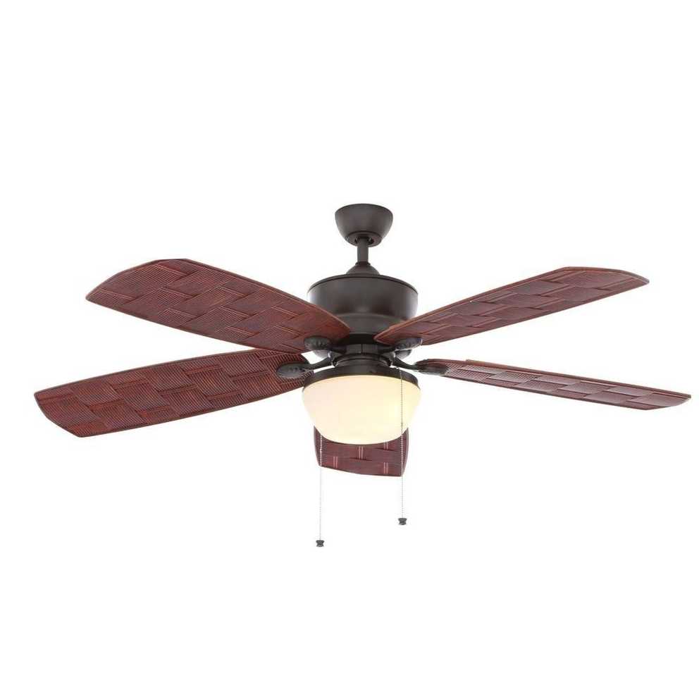 Featured Photo of Hampton Bay Outdoor Ceiling Fans with Lights
