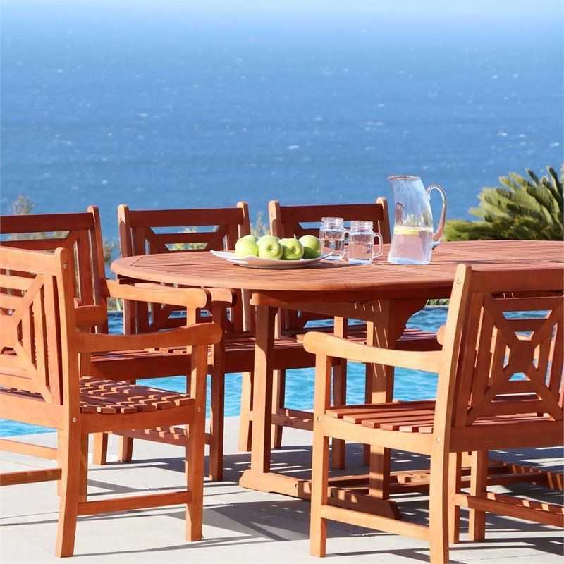 Featured Photo of Extendable Patio Dining Set