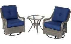 Blue 3-piece Outdoor Seating Sets