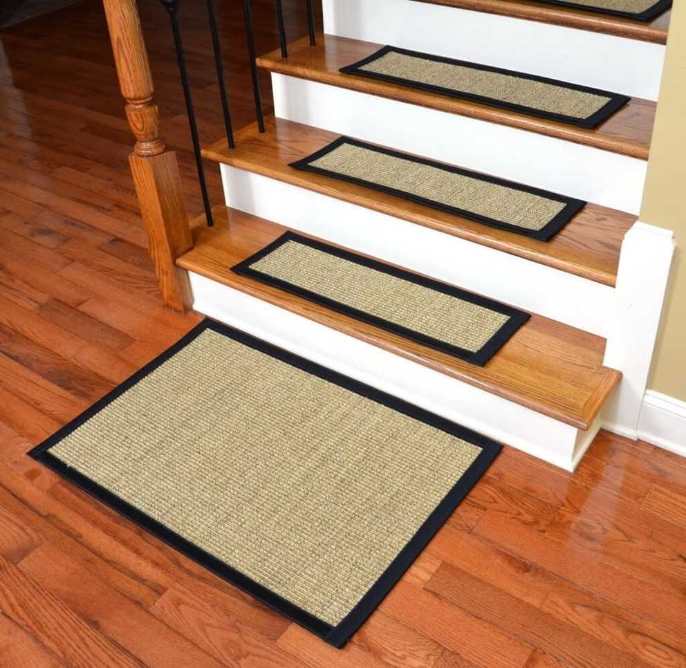 Flooring Cheap Carpet Non Slip Stair Treads For Hardwood Throughout Carpet Treads For Hardwood Stairs (Photo 7 of 15)