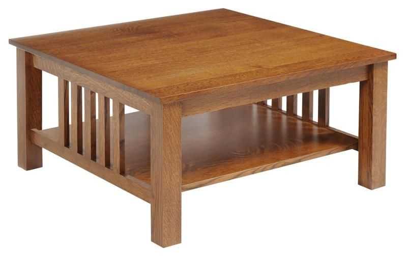 Coffee Table Square Oak Coffee Tables 15 Of 50 Photos   Magnificent Well Known Square Oak Coffee Tables Pertaining To Living Room Great Prairie Mission Square Coffee Table Within Style 