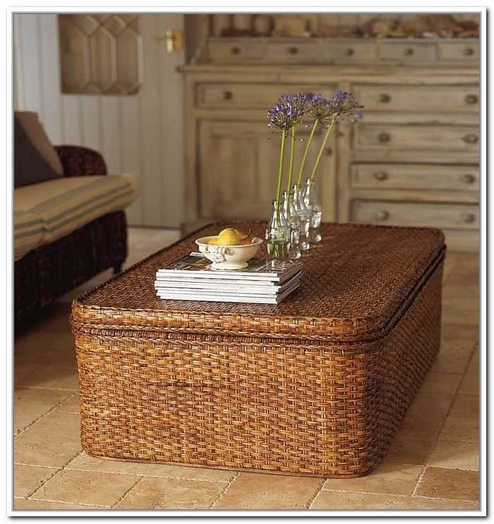 Coffee Table Coffee Table With Wicker Basket Storage (25 of 40 Photos)