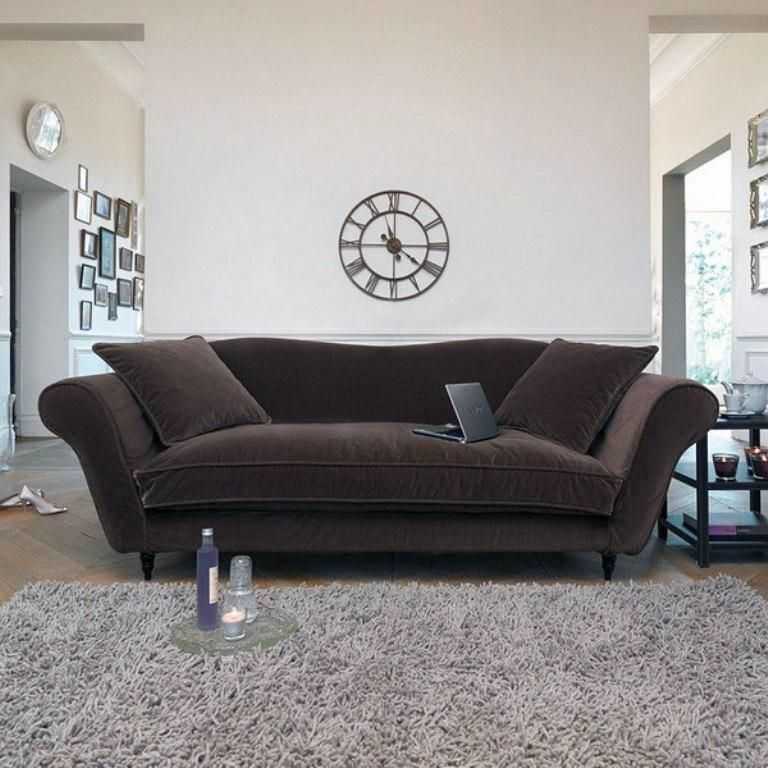 Sofa Brown Velvet Sofas (3 of 20 Photos)