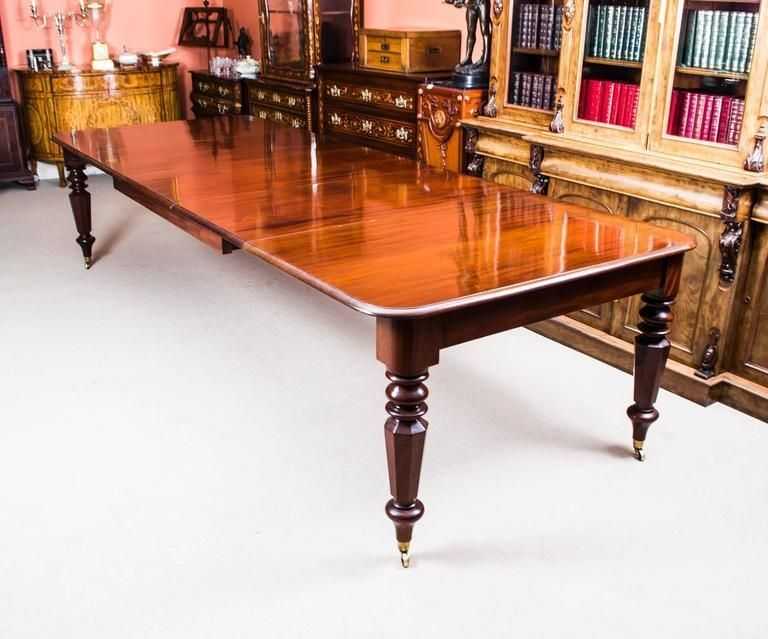 Antique William Iv Mahogany Extending Dining Table And 12 Chairs With Most Recent Mahogany Extending Dining Tables And Chairs (Photo 14 of 20)