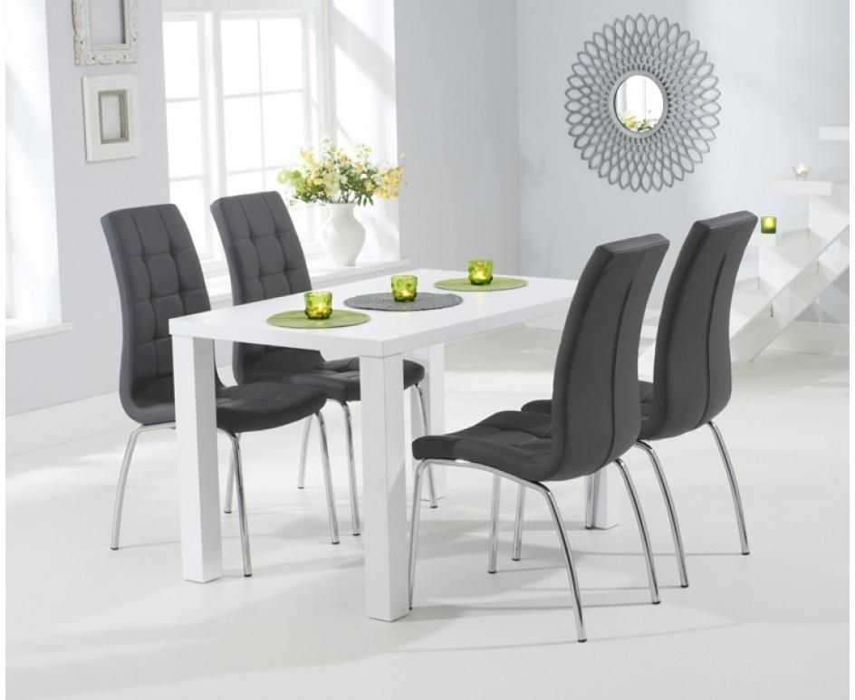 Dining Room White Gloss Dining Tables 120Cm (8 of 20 Photos)