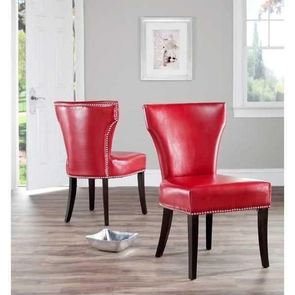 Dining Room Red Leather Dining Chairs (14 of 20 Photos)