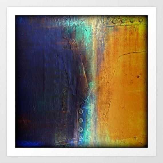 Featured Image of Dark Blue Abstract Wall Art