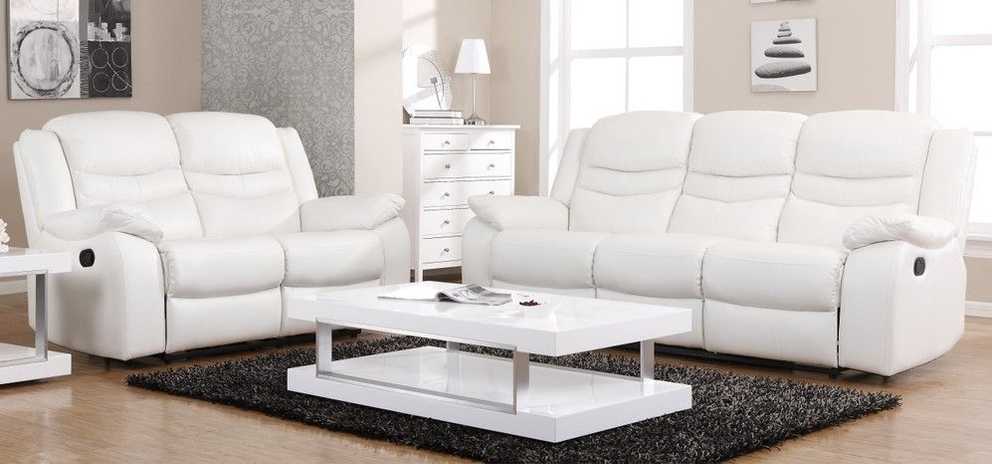 Featured Image of White Leather Sofas