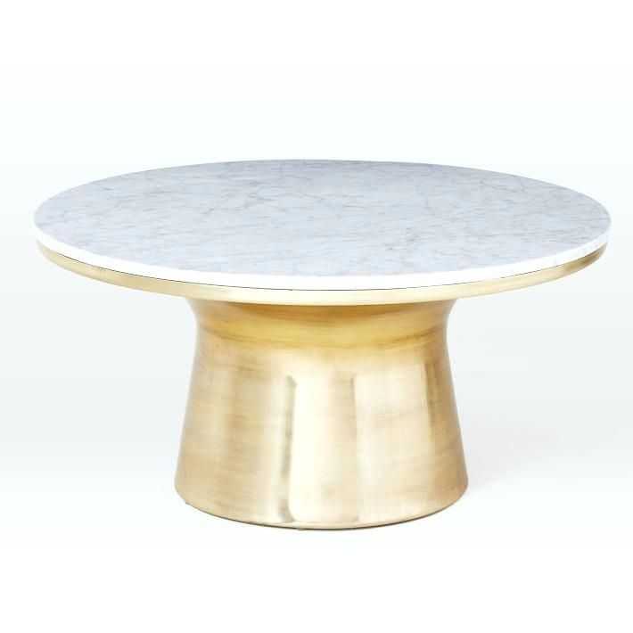 Coffee Table Smart Round Marble Brass Coffee Tables (7 of 40 Photos)