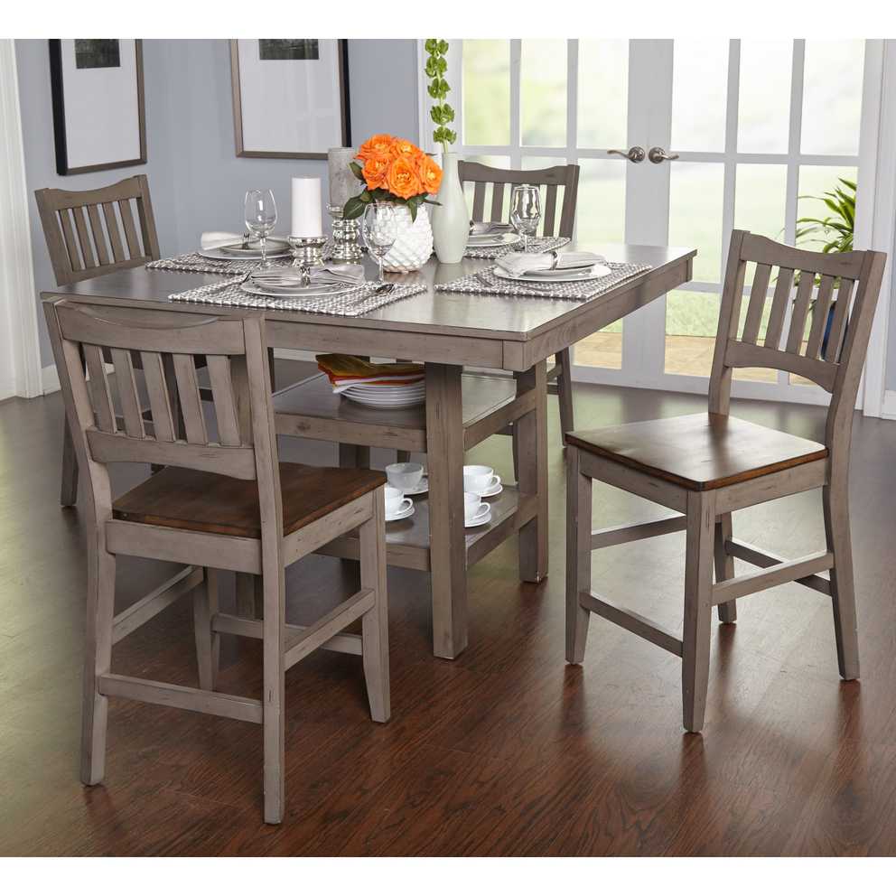 Simple Living Simon Counter Height 5 Piece Dining Set In Current 5 Piece Dining Sets (Photo 3 of 20)