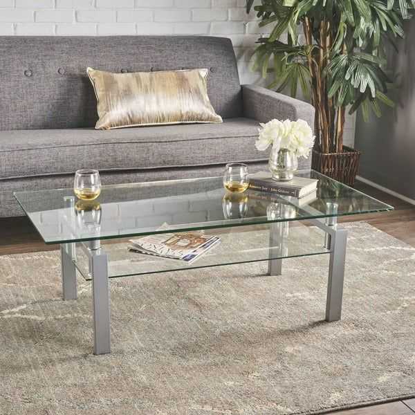 Featured Image of Finbar Modern Rectangle Glass Coffee Tables