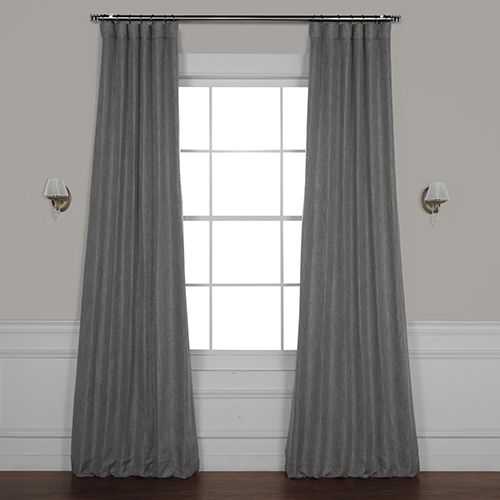 Featured Image of Faux Linen Blackout Curtains