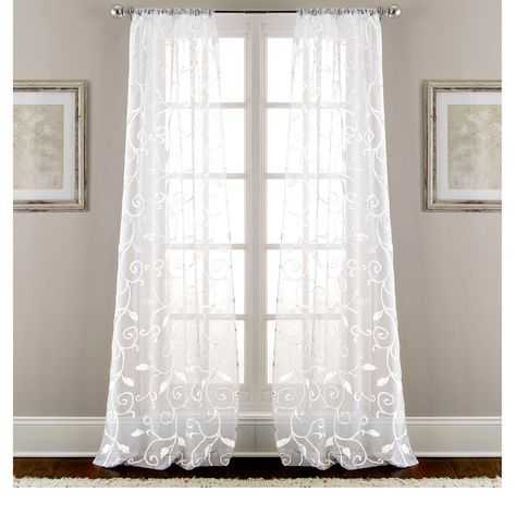 These Stunning Sheen Curtains Offer A Leaf Swirl Design In Luxury Collection Venetian Sheer Curtain Panel Pairs (Photo 6 of 25)