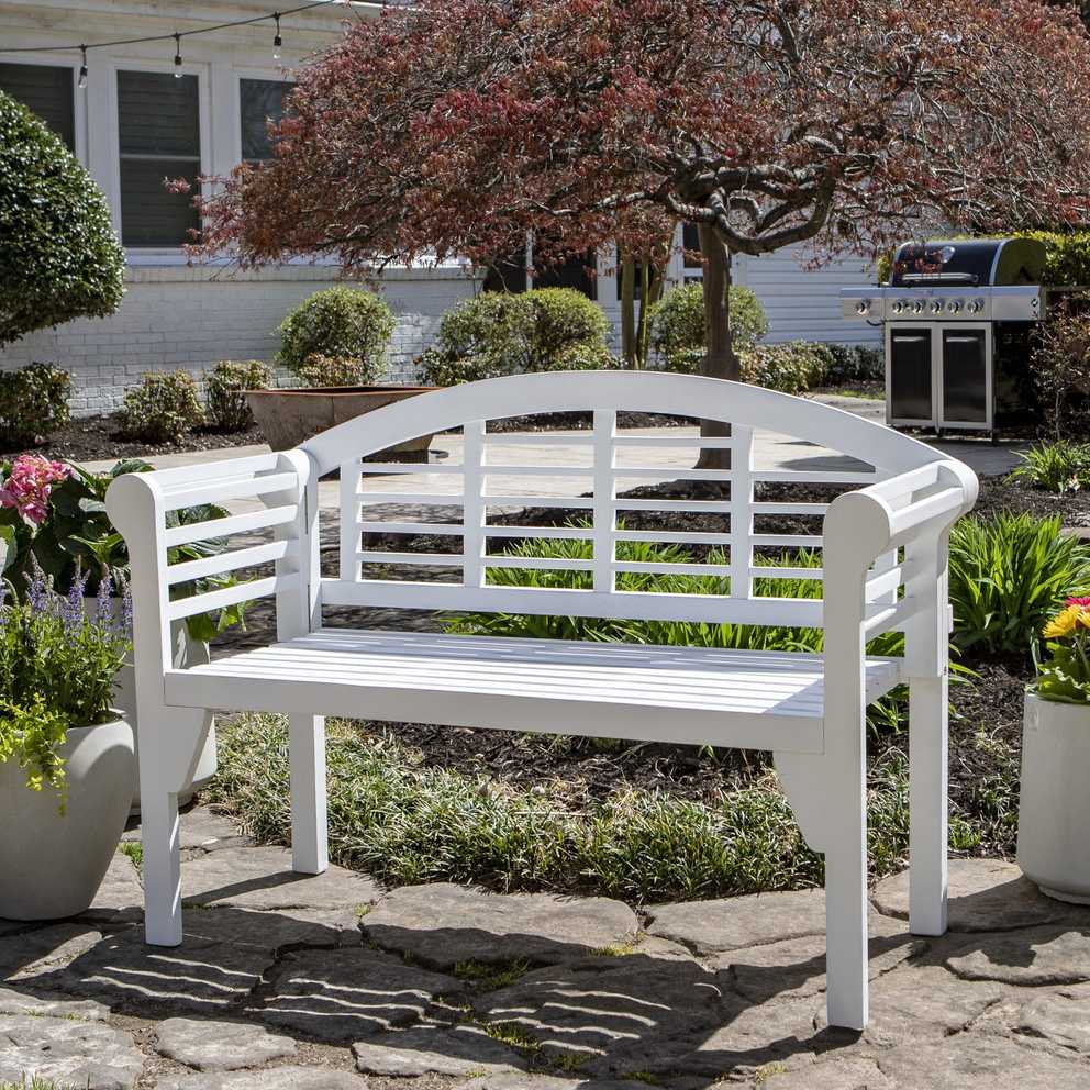 Patio Seating Coleen Outdoor Teak Garden Benches 23 Of 25 Photos