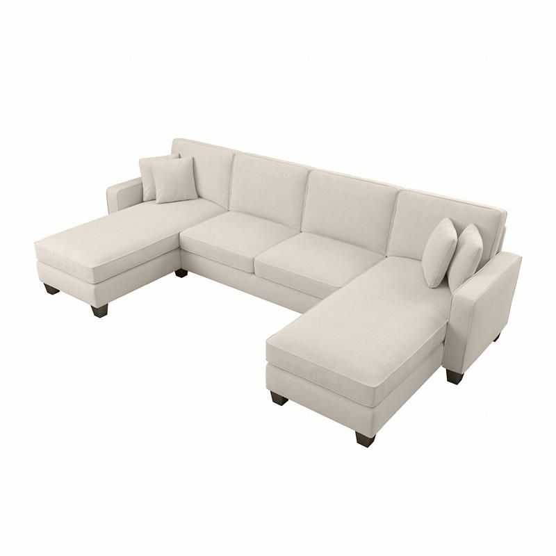 Featured Image of 130" Stockton Sectional Couches With Double Chaise Lounge Herringbone Fabric