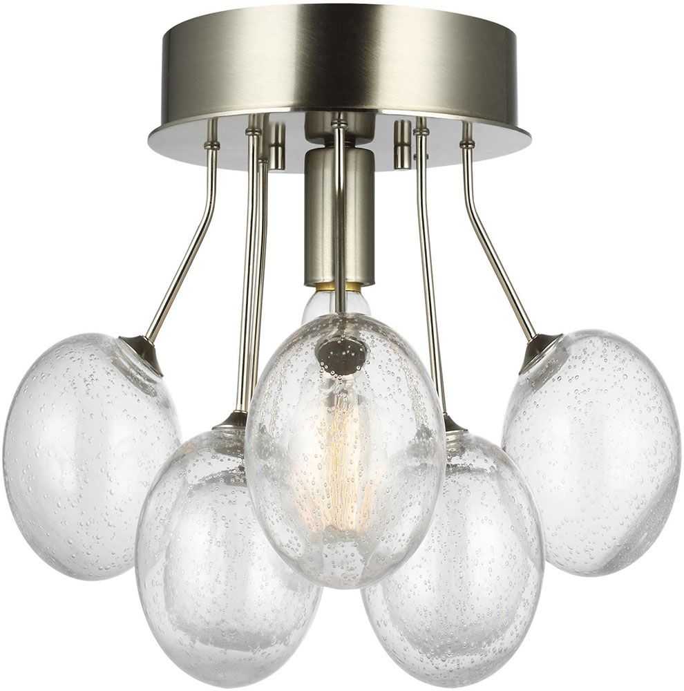 Seagull 7714301 962 Bronzeville Contemporary Brushed Within Brushed Nickel Pendant Lights (Photo 5 of 15)