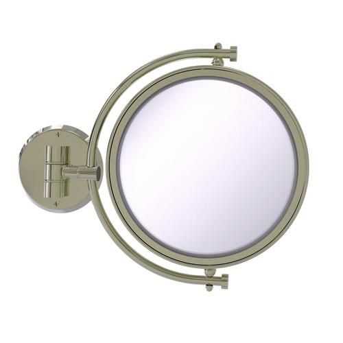 Allied Brass 8 In X 10 In Polished Nickel Double Sided Magnifying Wall Throughout Ceiling Hung Satin Chrome Wall Mirrors (Photo 7 of 15)